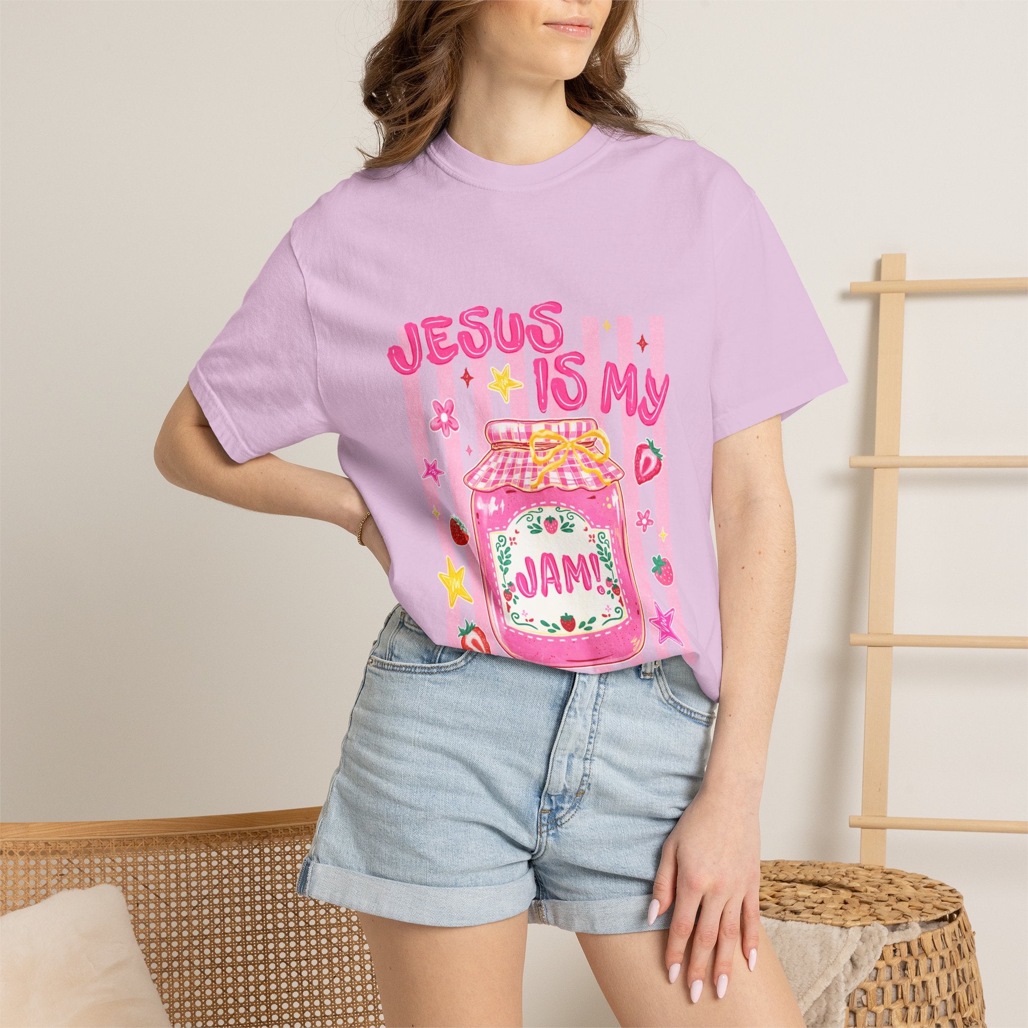 Jesus Is My Jam T-Shirt — Cute Christian Faith Graphic Tee
