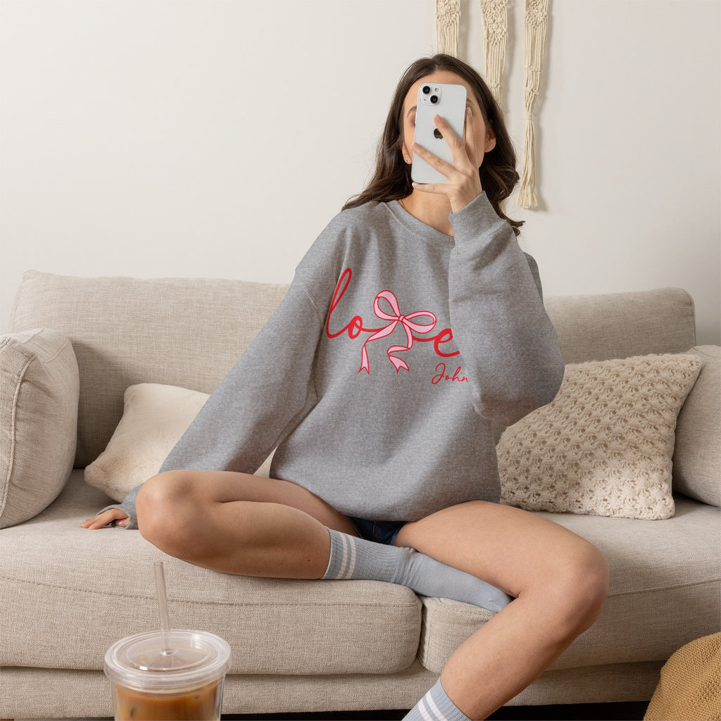 Loved Crewneck Sweatshirt — John 3:16 Christian Faith Pullover