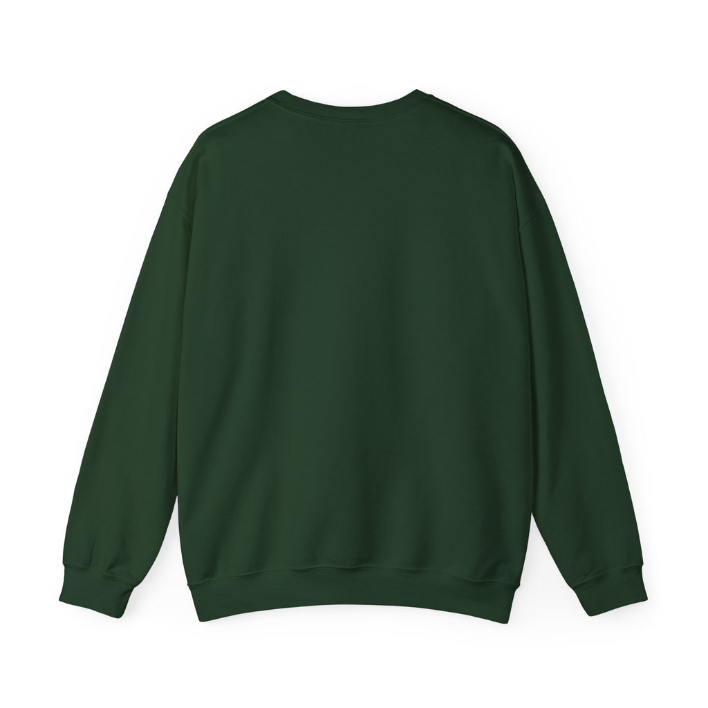 Fall for Jesus Crewneck Sweatshirt — Autumn Faith Pullover ("He Never Leaves")
