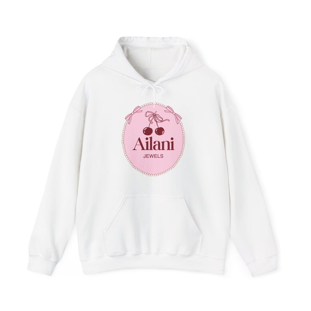 Hoodie — Ailani Jewels Pink Cherry Logo Pullover