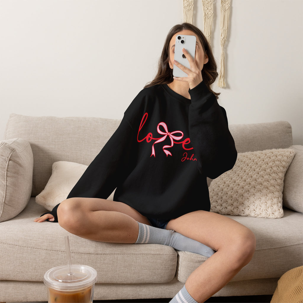 Loved Crewneck Sweatshirt — John 3:16 Christian Faith Pullover