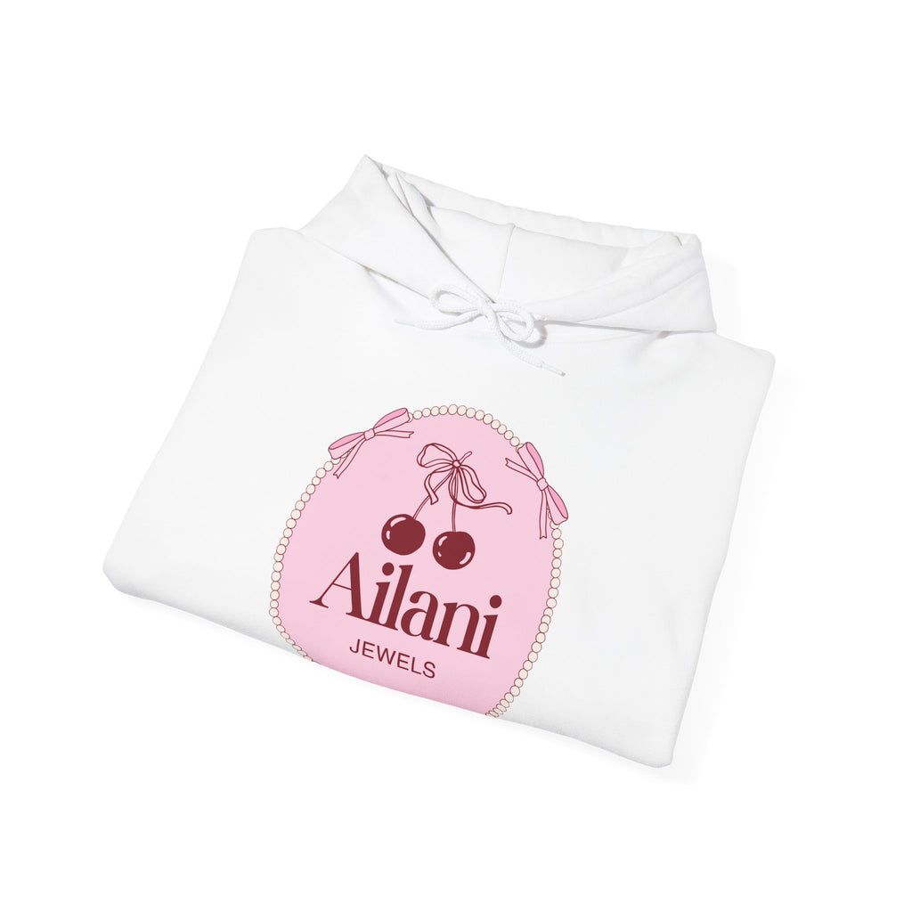 Hoodie — Ailani Jewels Pink Cherry Logo Pullover