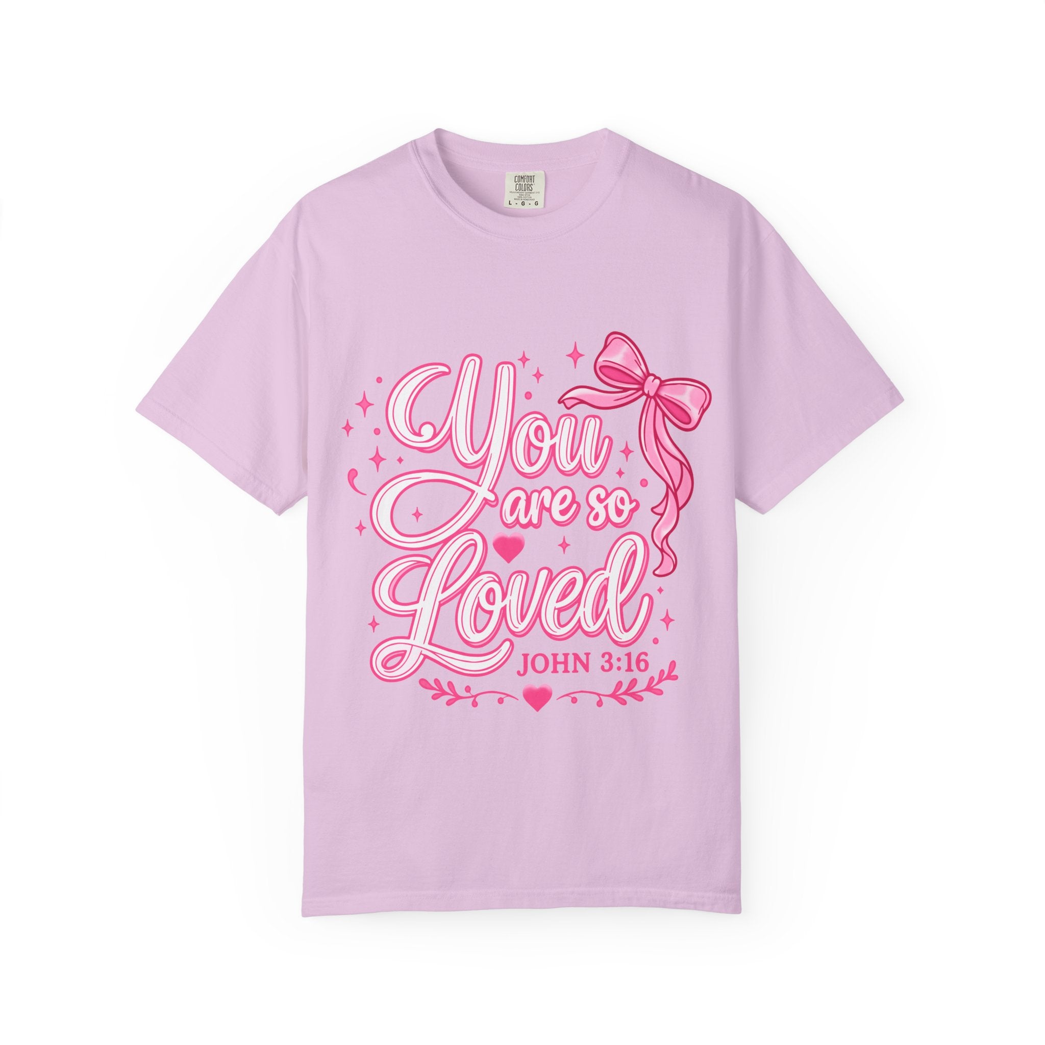 You Are So Loved T-Shirt — Christian Pink Ribbon John 3:16 Tee