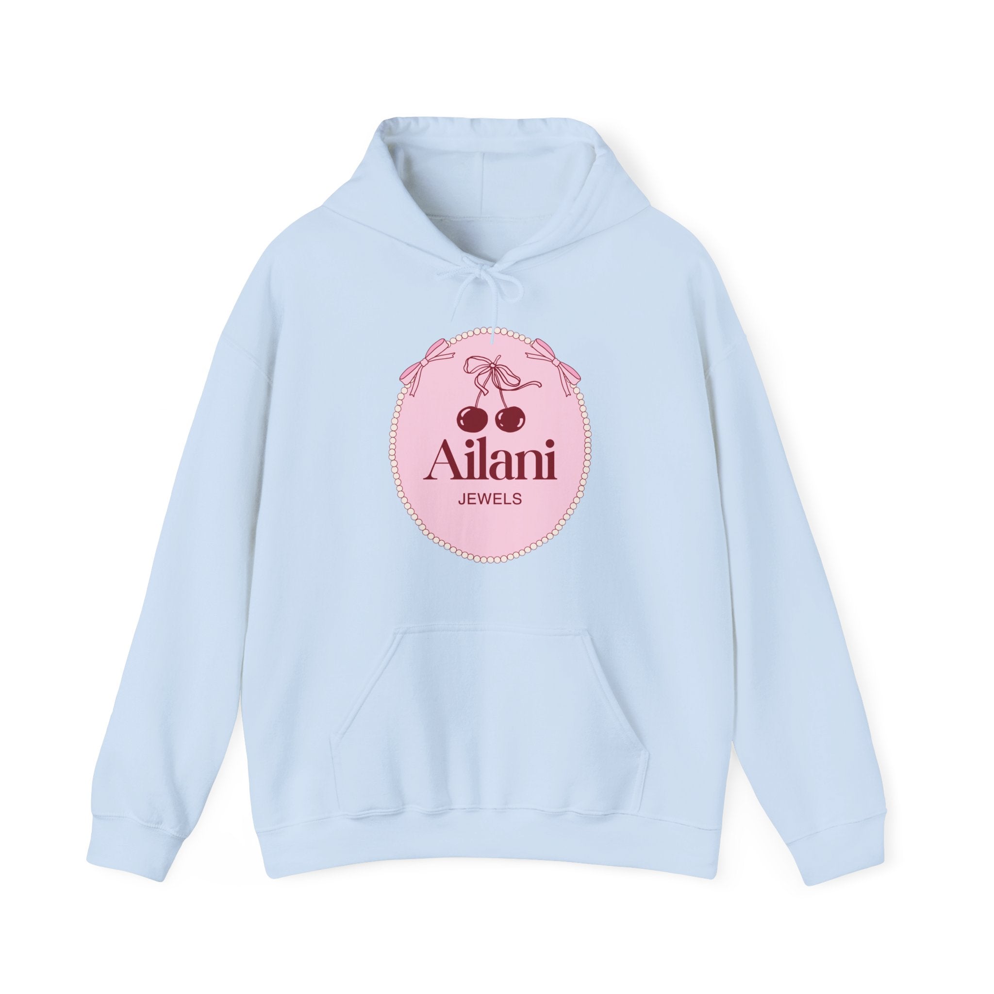 Hoodie — Ailani Jewels Pink Cherry Logo Pullover