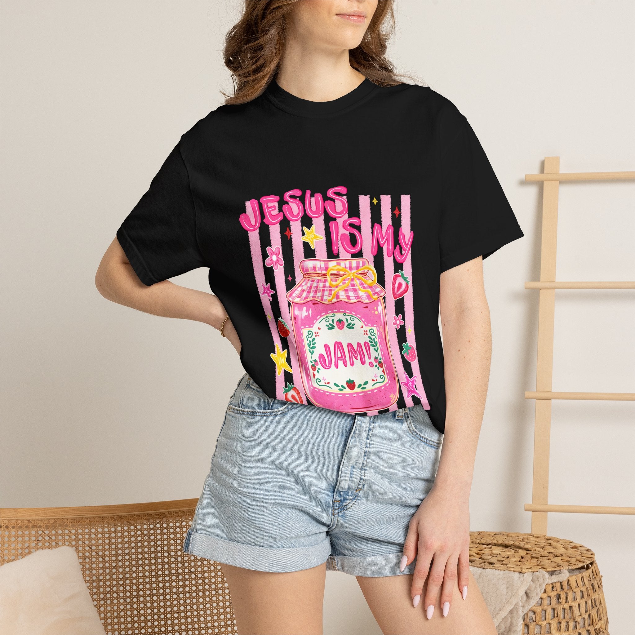 Jesus Is My Jam T-Shirt — Cute Christian Faith Graphic Tee