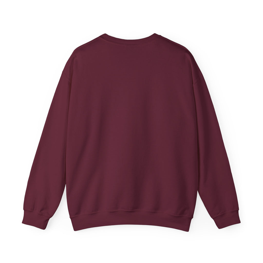 Fall for Jesus Crewneck Sweatshirt — Autumn Faith Pullover ("He Never Leaves")