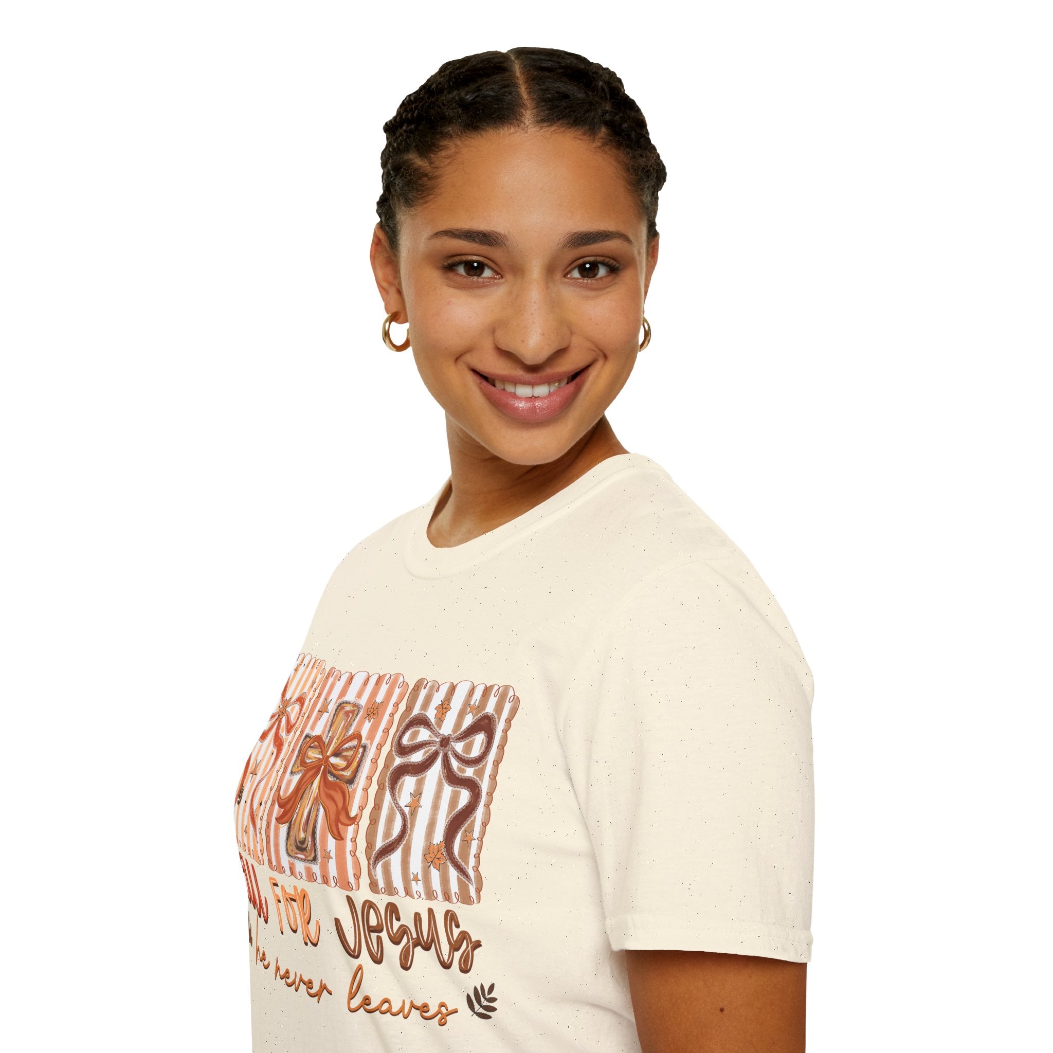 Fall for Jesus T-Shirt — Autumn Gift Cross Graphic Tee