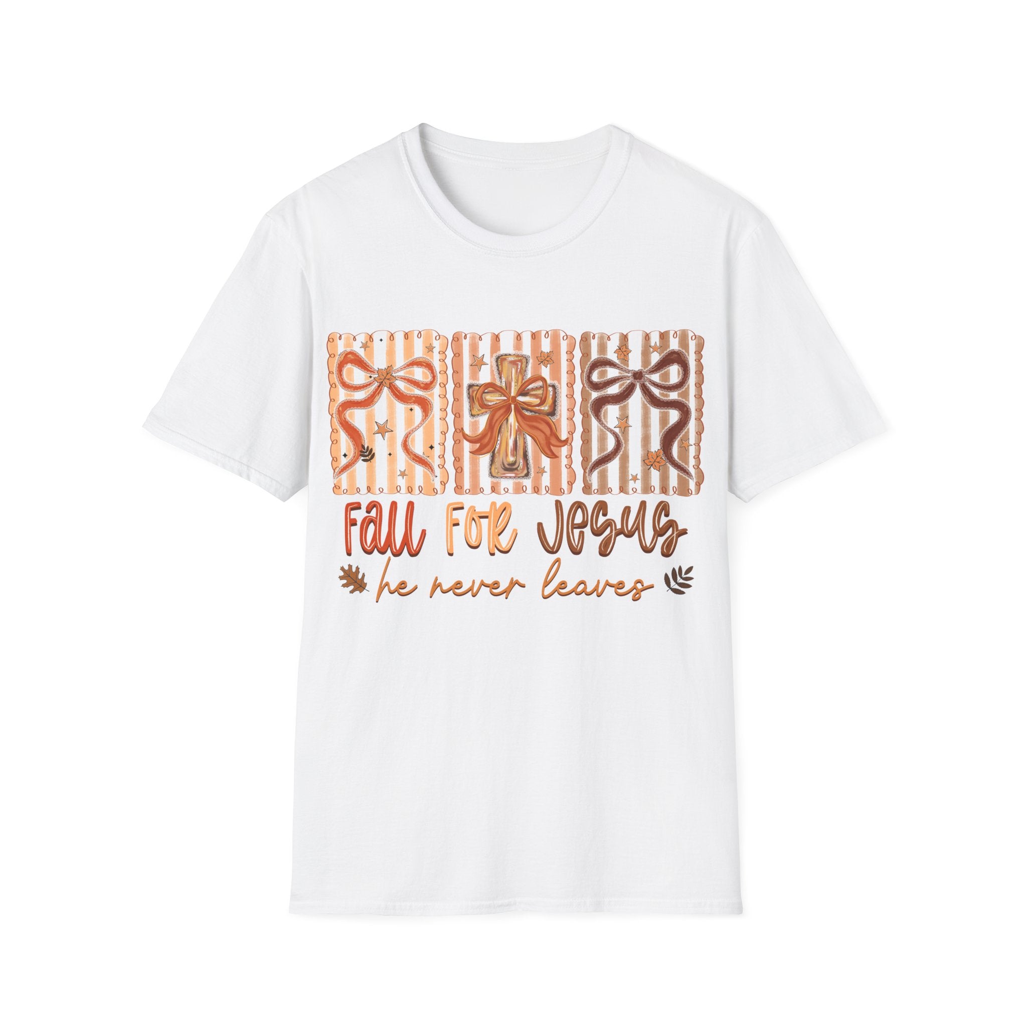 Fall for Jesus T-Shirt — Autumn Gift Cross Graphic Tee