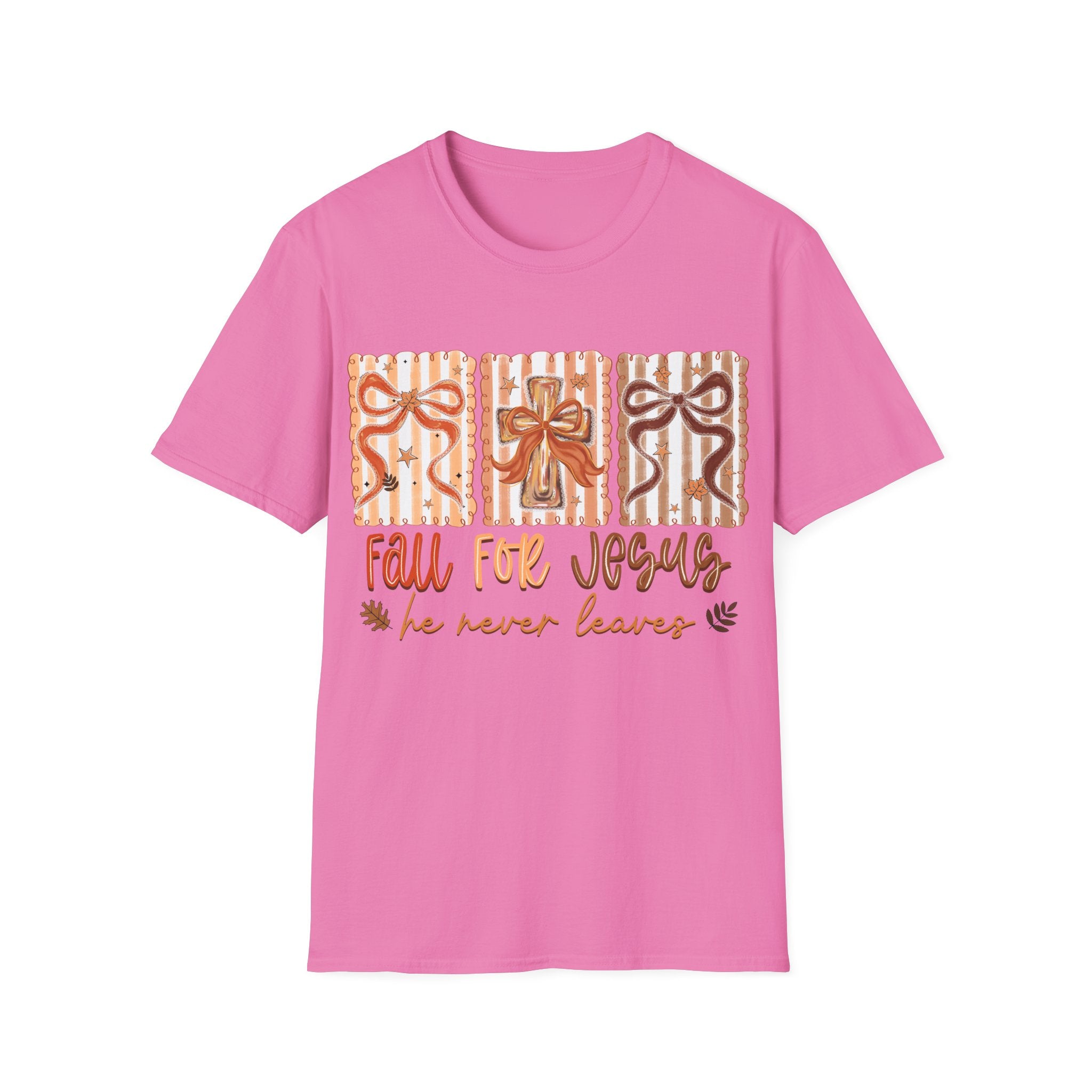 Fall for Jesus T-Shirt — Autumn Gift Cross Graphic Tee