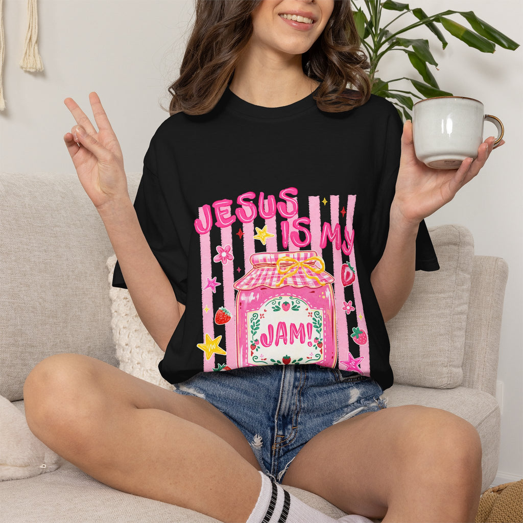Jesus Is My Jam T-Shirt — Cute Christian Faith Graphic Tee