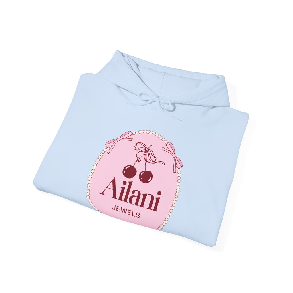 Hoodie — Ailani Jewels Pink Cherry Logo Pullover