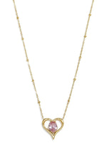 "Amélie" Solitaire Heart Necklace Ailani Jewels