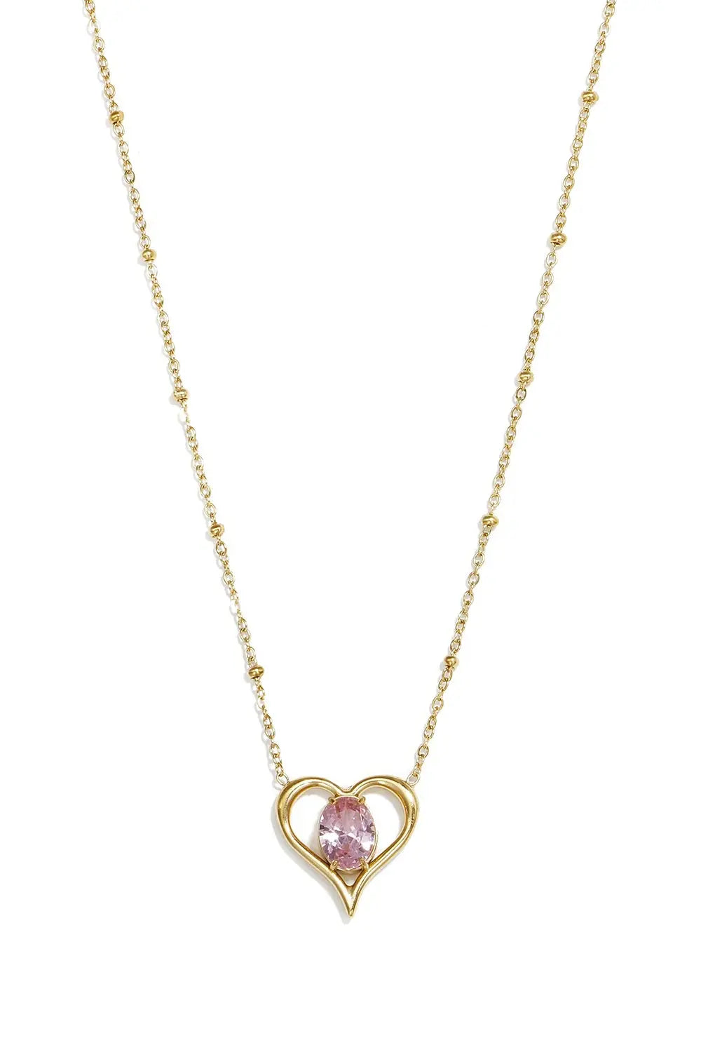 "Amélie" Solitaire Heart Necklace Ailani Jewels
