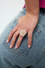 "Chloé" Pastel Flower Ring Ailani Jewels