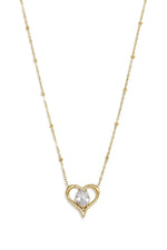 "Amélie" Solitaire Heart Necklace Ailani Jewels