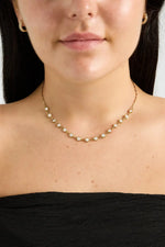 "Clara" Solitaire Crystal Station Necklace Ailani Jewels