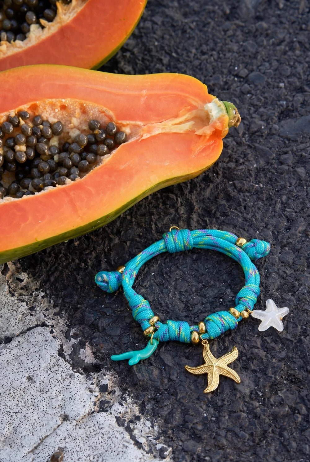 "Laguna Azure" Braided Starfish Bracelet