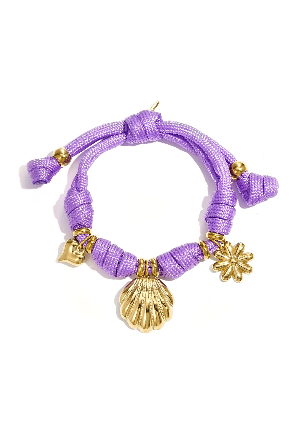 "Soleil" Braided Charm Bracelet