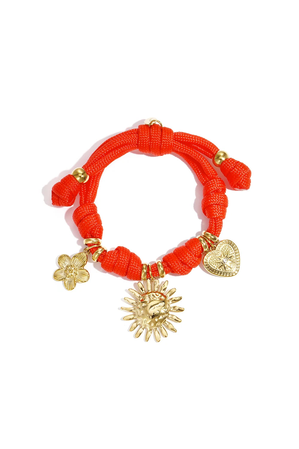 "Soleil" Braided Charm Bracelet
