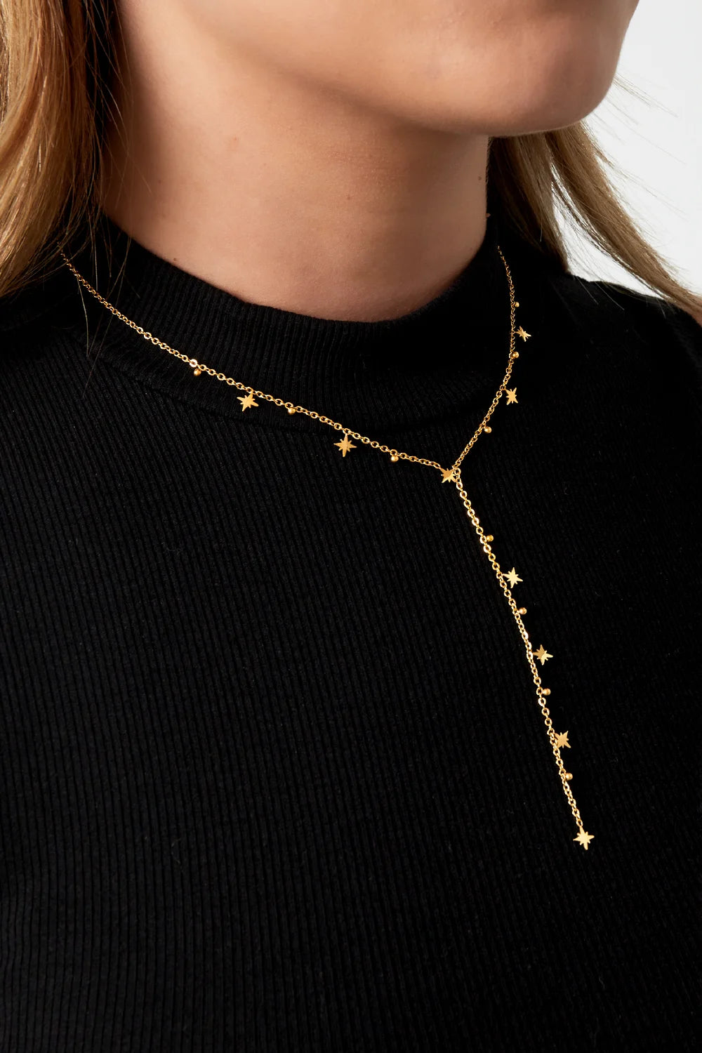 "Stella Drop" Radiant Beaded Y-Necklace
